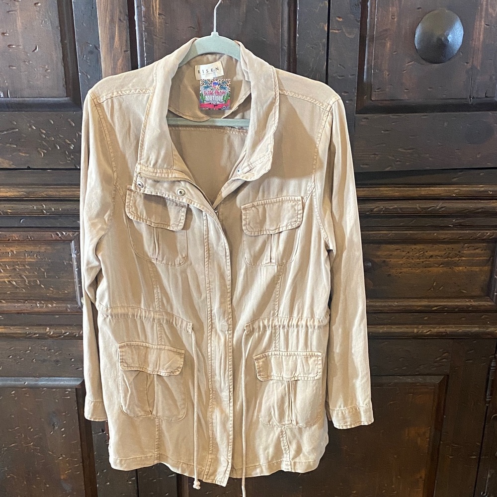 Risen Brand Light Tan Utility Jacket